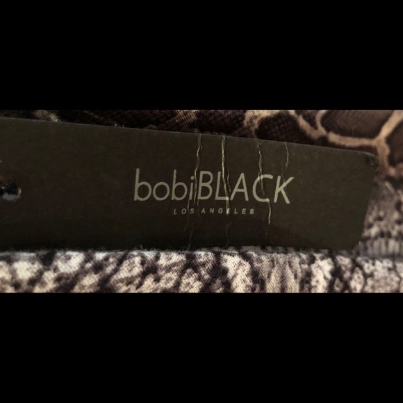 NWT  Maxi Dress Snakeskin Print Bobi black for Anthropologie - Picture 8 of 8